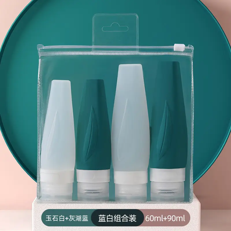 Travel Silicone Bottle Wash Set Pink 60ml