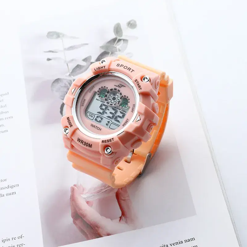 Korean Style Digital Watch for Girls Jelly Color