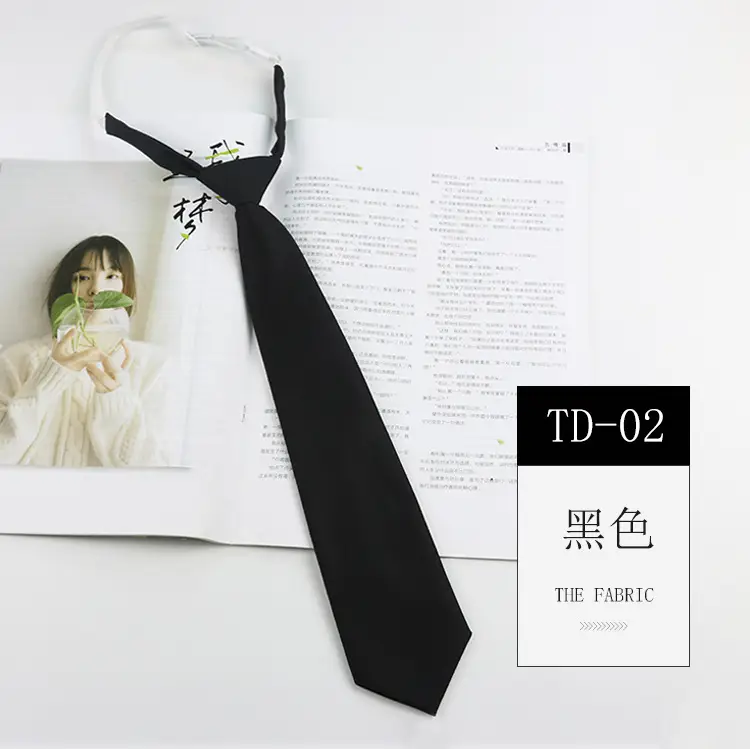 Women's Brown College Necktie TD-03 - Image 2