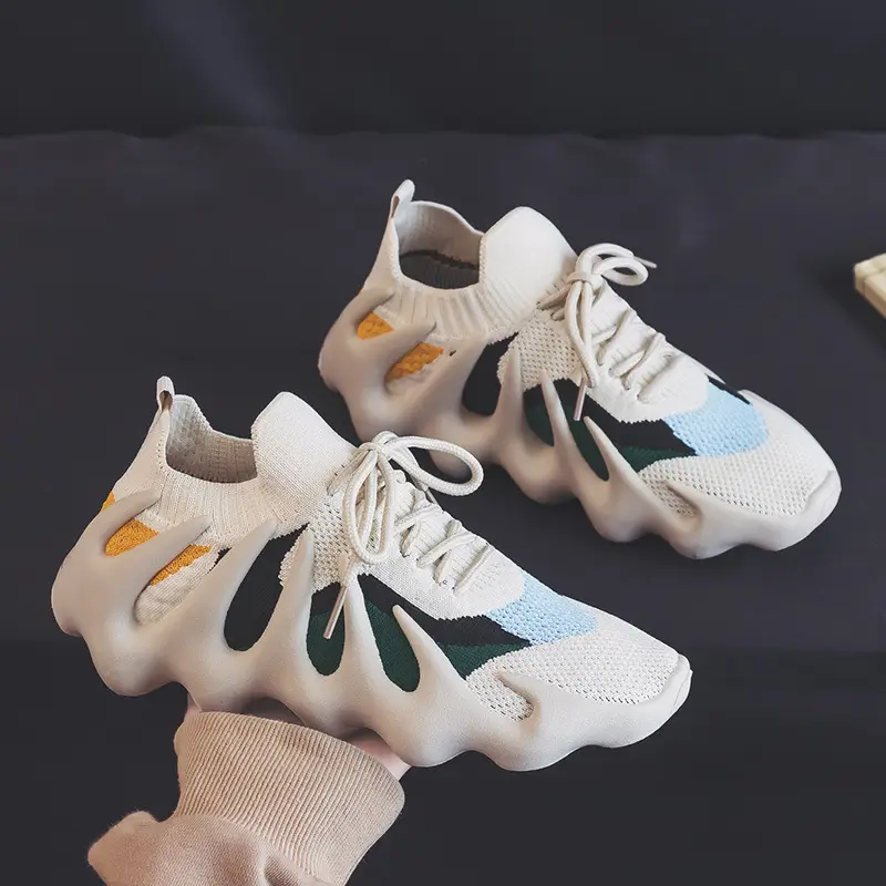 Women's Mesh Sneakers White Blue Green New Style - Image 4