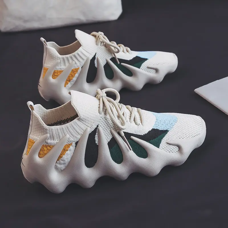 Women's Mesh Sneakers White Blue Green New Style - Image 6