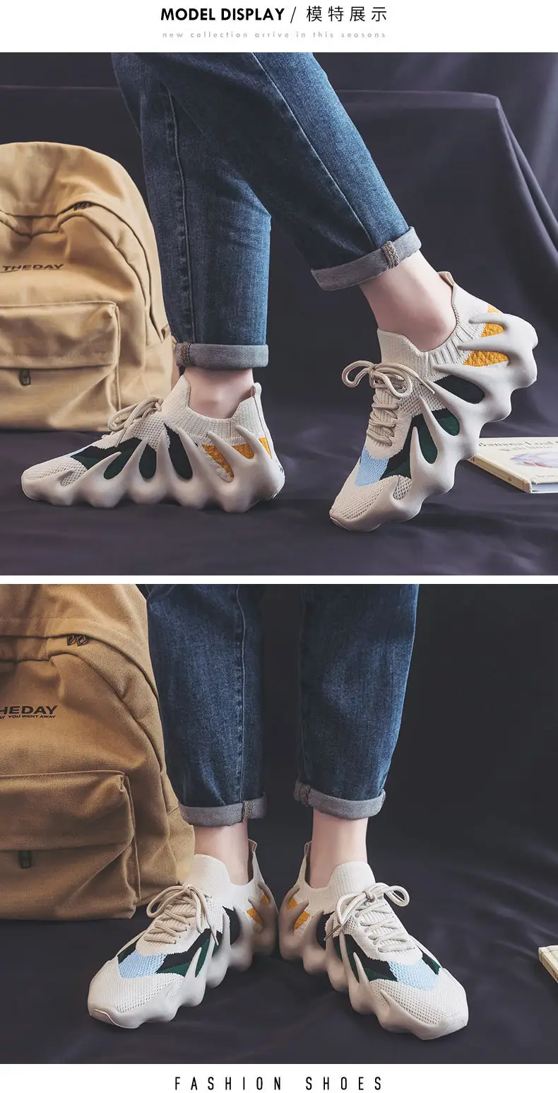 Women's Mesh Sneakers White Blue Green New Style — feature 9