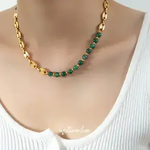 Gold Plated Pearl Necklace for Women with Titanium Steel Design — feature 5