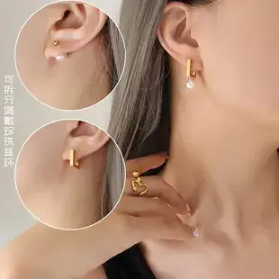 Gold Plated Pearl Necklace for Women with Titanium Steel Design — feature 8