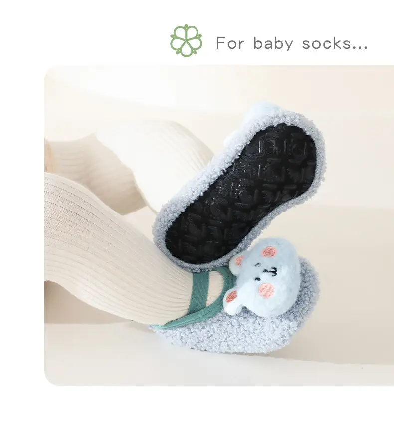 Cute Cartoon Baby Floor Shoes Cotton Autumn Winter — feature 12