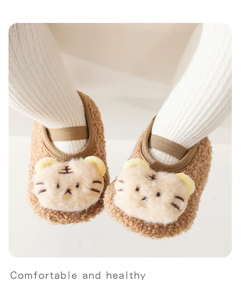 Cute Cartoon Baby Floor Shoes Cotton Autumn Winter — feature 13