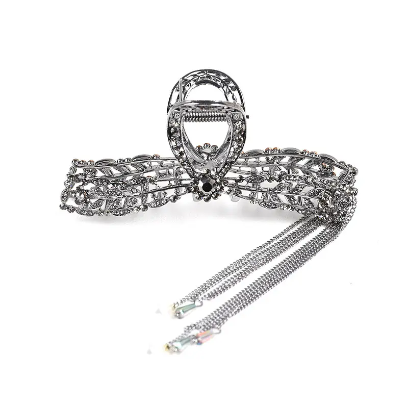 Large Rhinestone Hair Clip for Thick Hair Women