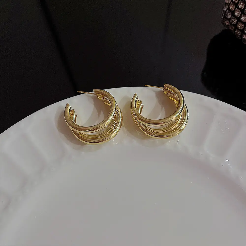925 Silver Multi-Layer Hoop Earrings for Women — feature 4