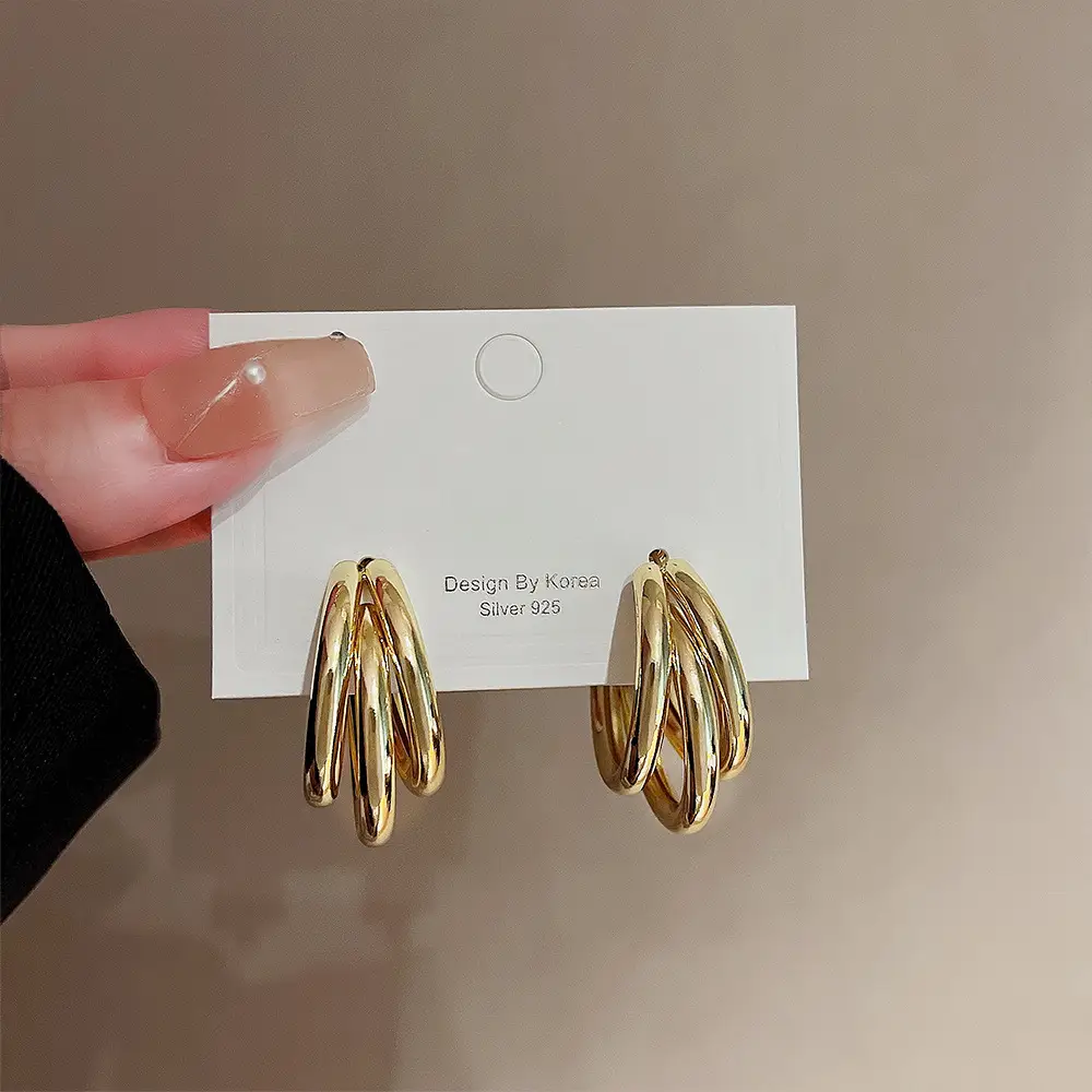 925 Silver Multi-Layer Hoop Earrings for Women — feature 8