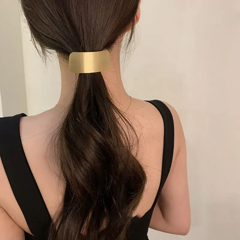 Minimalist Metal Hair Ring for Women - Image 4