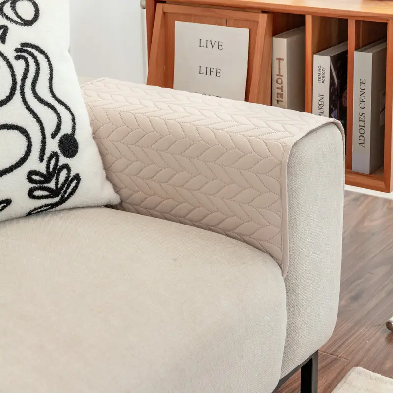 Ultrasonic Quilted Sofa Armrest Cushion with Storage - Image 23