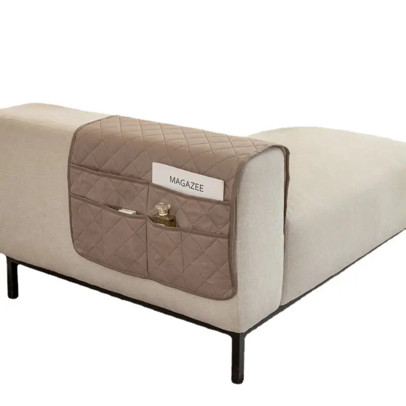 Ultrasonic Quilted Sofa Armrest Cushion with Storage - Image 26