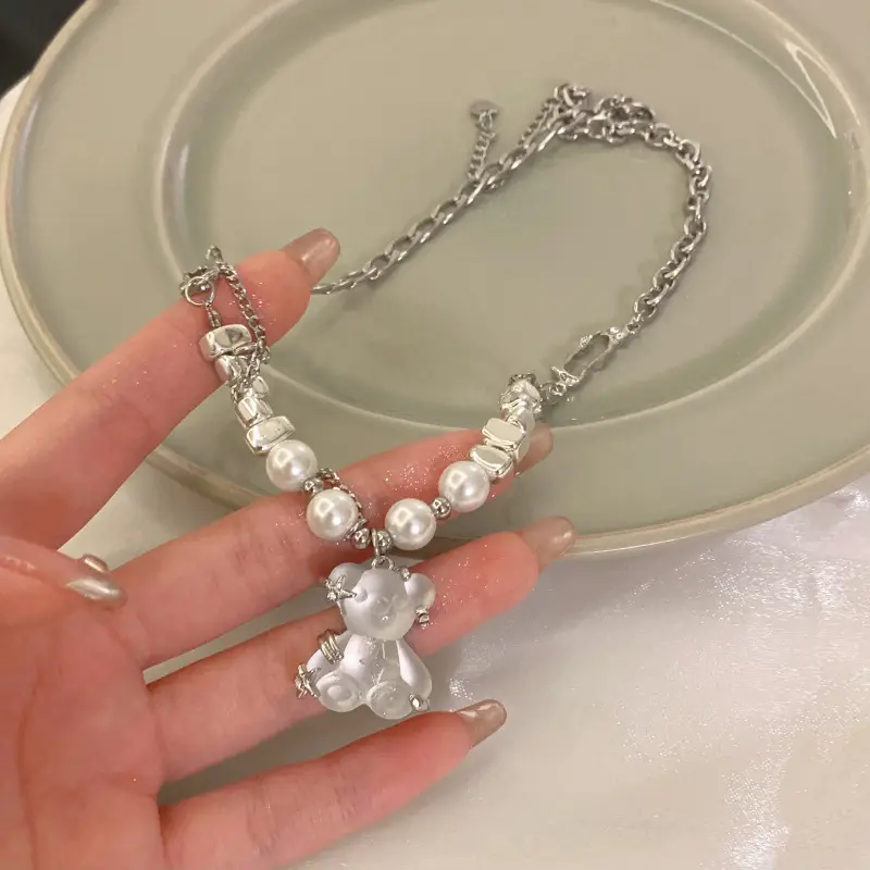 Transparent Jelly Bear Mang Star Necklace Women — feature 10