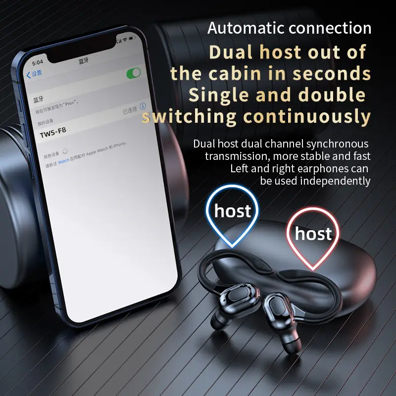 Bluetooth Headset Binaural Charging Case with Digital Display - Image 7