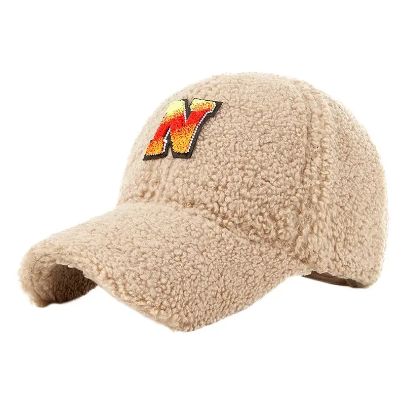 Korean Velvet Baseball Cap for Men Women Winter Use