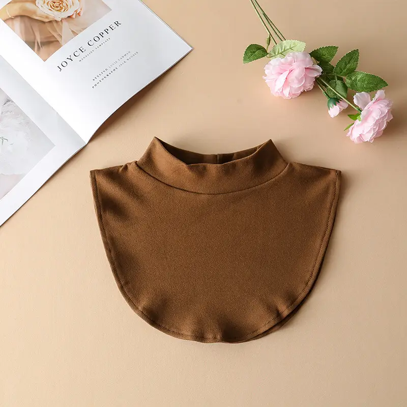 Black Knitted Neck Collar with Warm Fabric - Image 2