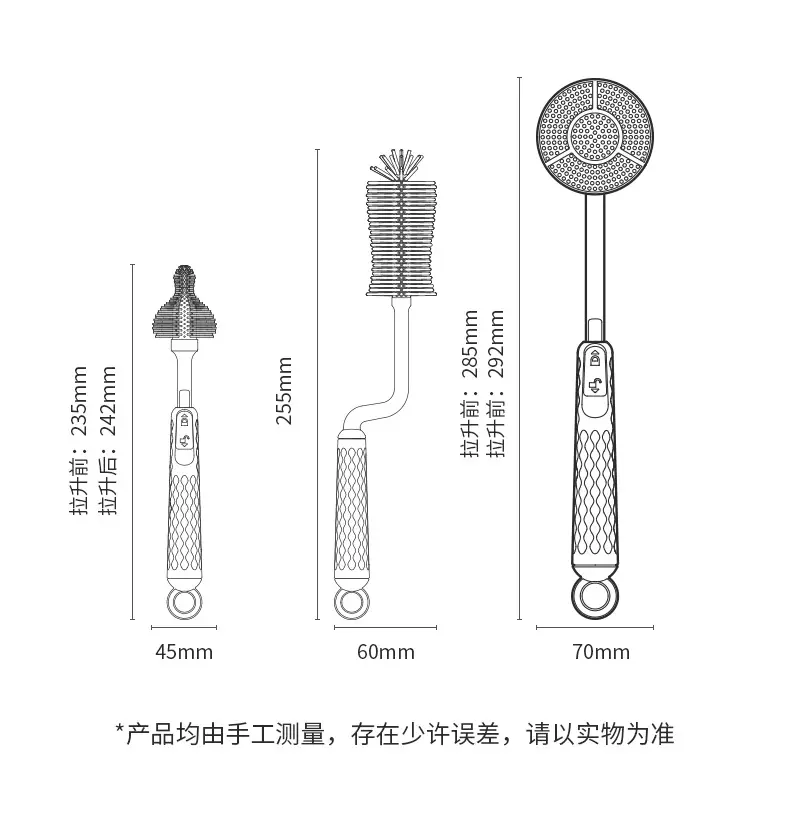 Silicone Bottle Brush for Baby Nipples Cleaning Brush Set — feature 13