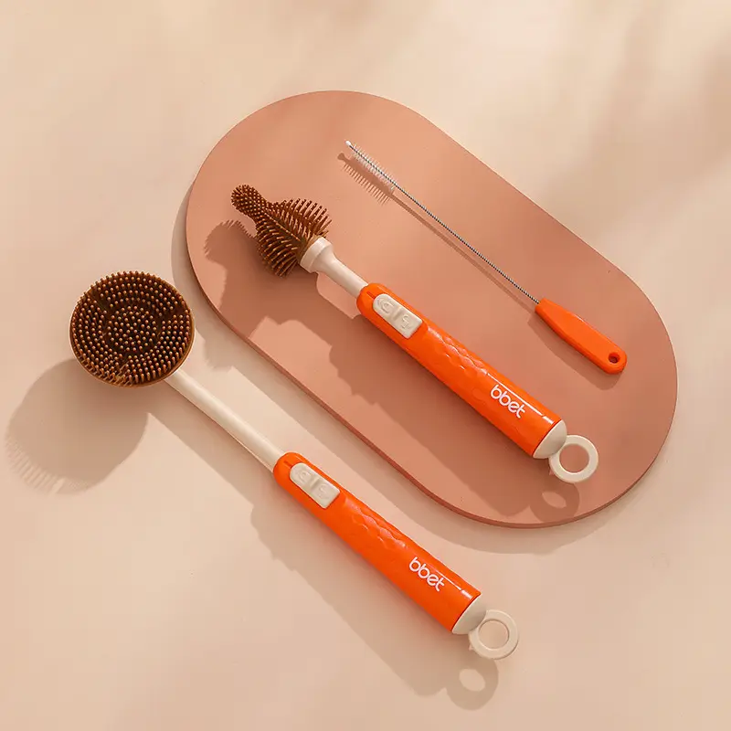 Silicone Bottle Brush for Baby Nipples Cleaning Brush Set - Image 2