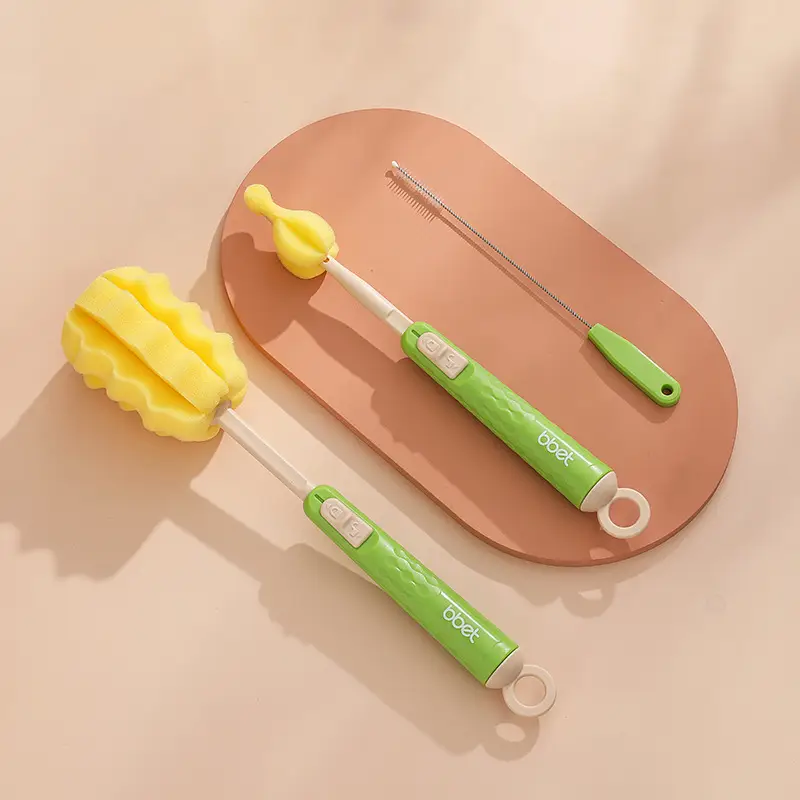 Silicone Bottle Brush for Baby Nipples Cleaning Brush Set - Image 3