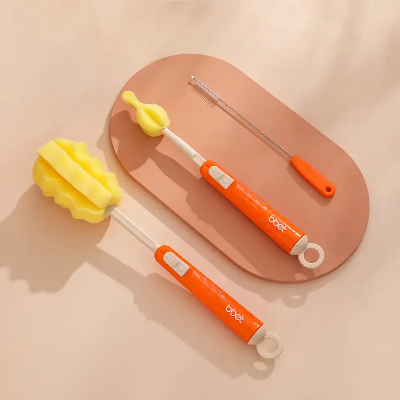 Silicone Bottle Brush for Baby Nipples Cleaning Brush Set - Image 4