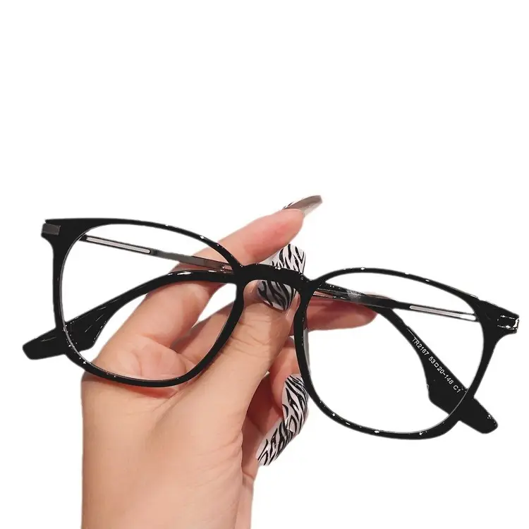 TR2167 New Style Glasses Frame Black Slim Myopia - Image 7