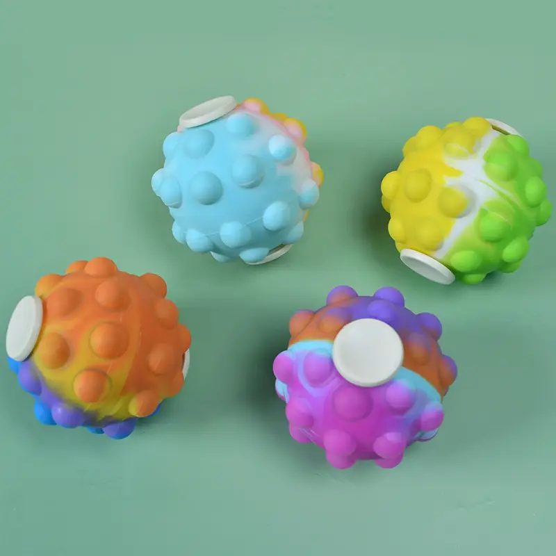 3D Rotating Bubble Detector Finger Gyro Silicone Ball - Image 2