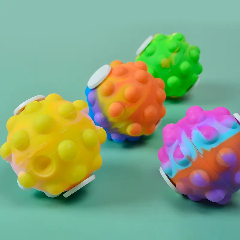 3D Rotating Bubble Detector Finger Gyro Silicone Ball - Image 4
