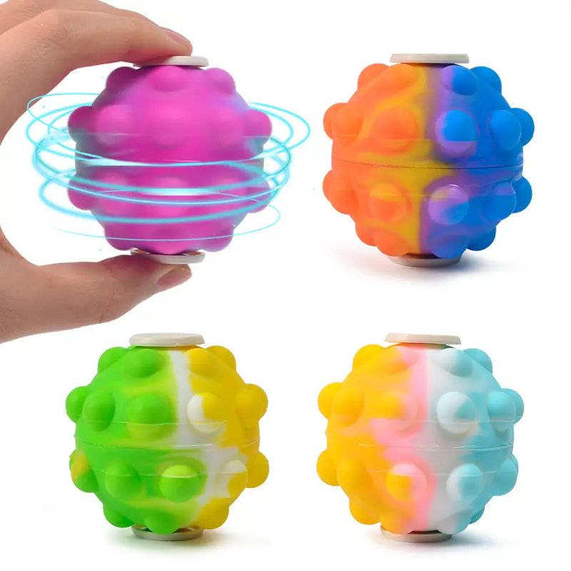 3D Rotating Bubble Detector Finger Gyro Silicone Ball - Image 5
