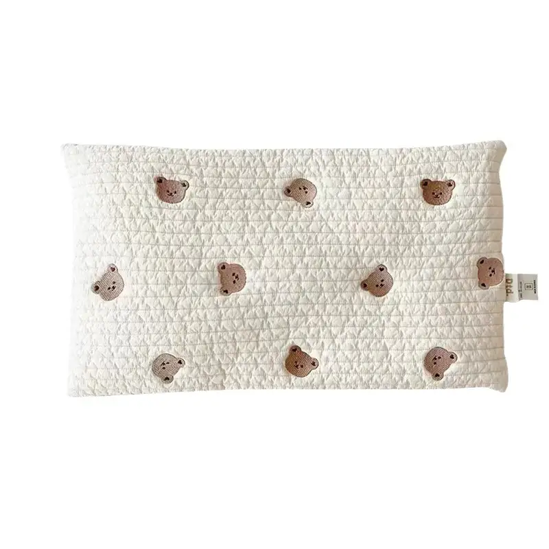 Newborn Baby Quilted Pillow Anti-Spitting Breathable Embroidered - Image 10