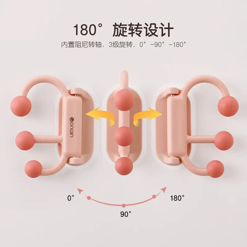 Wall-Mounted Bathroom Storage Rack with Planet-Shaped Basin Hook