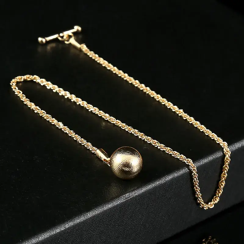 Gold Chain Brooch for Men Wedding Dress Elegant Accessories