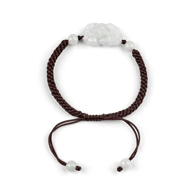 Women's Red Jade Pi Xiu Hand Rope Bracelet - Image 2