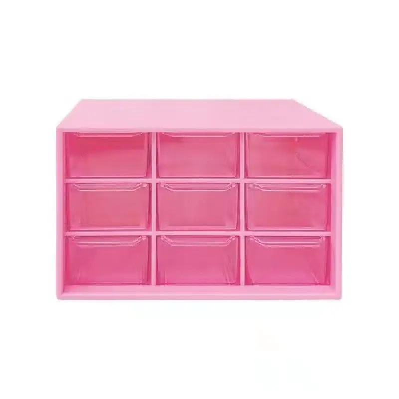 Ins Girl's Heart Jiugongge Storage Box 12cm
