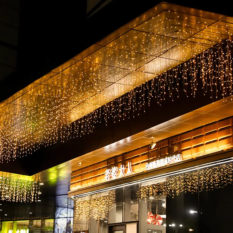 3D Waterfall LED Curtain Lights for Bedroom & Wedding - Image 8