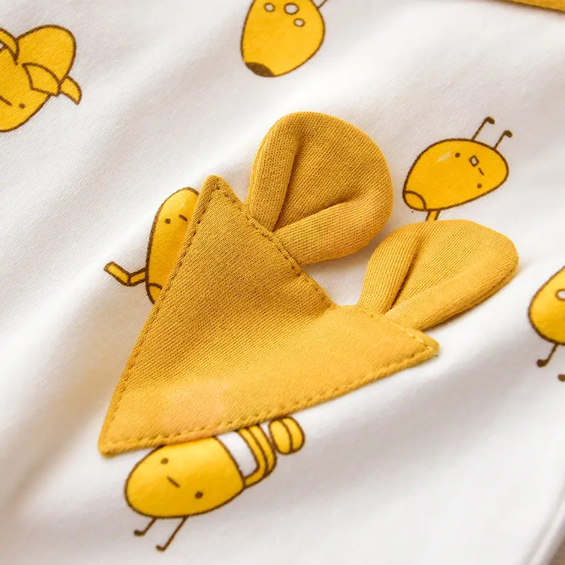 Baby Cotton Vest with Heart Print Spring Autumn Wear - Image 8
