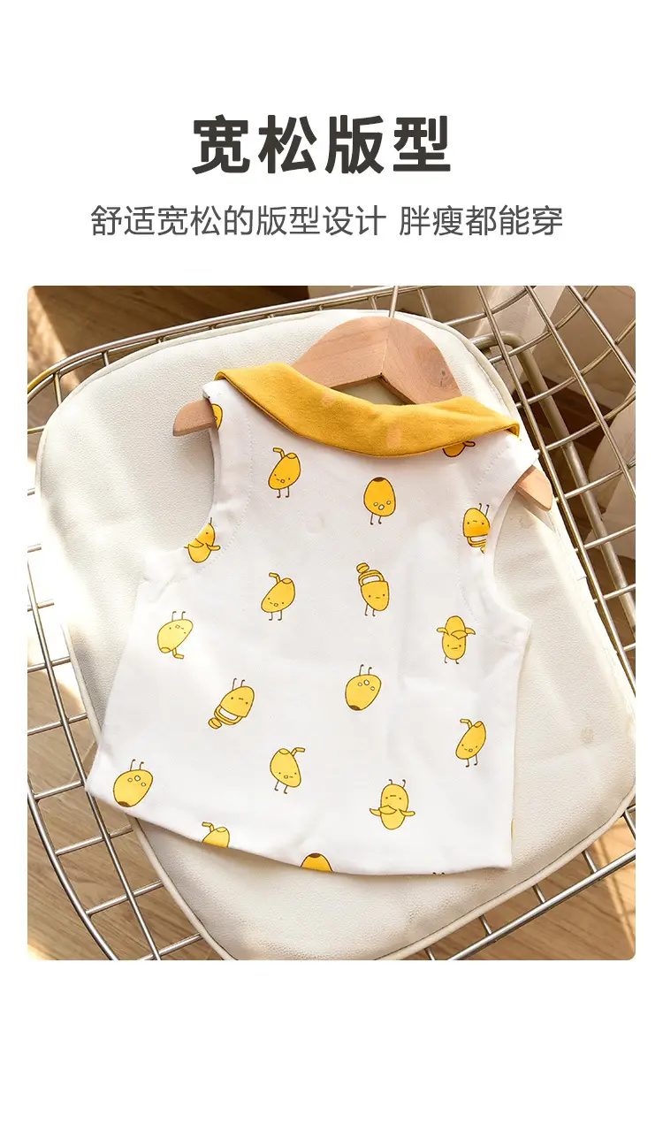 Baby Cotton Vest with Heart Print Spring Autumn Wear — feature 7