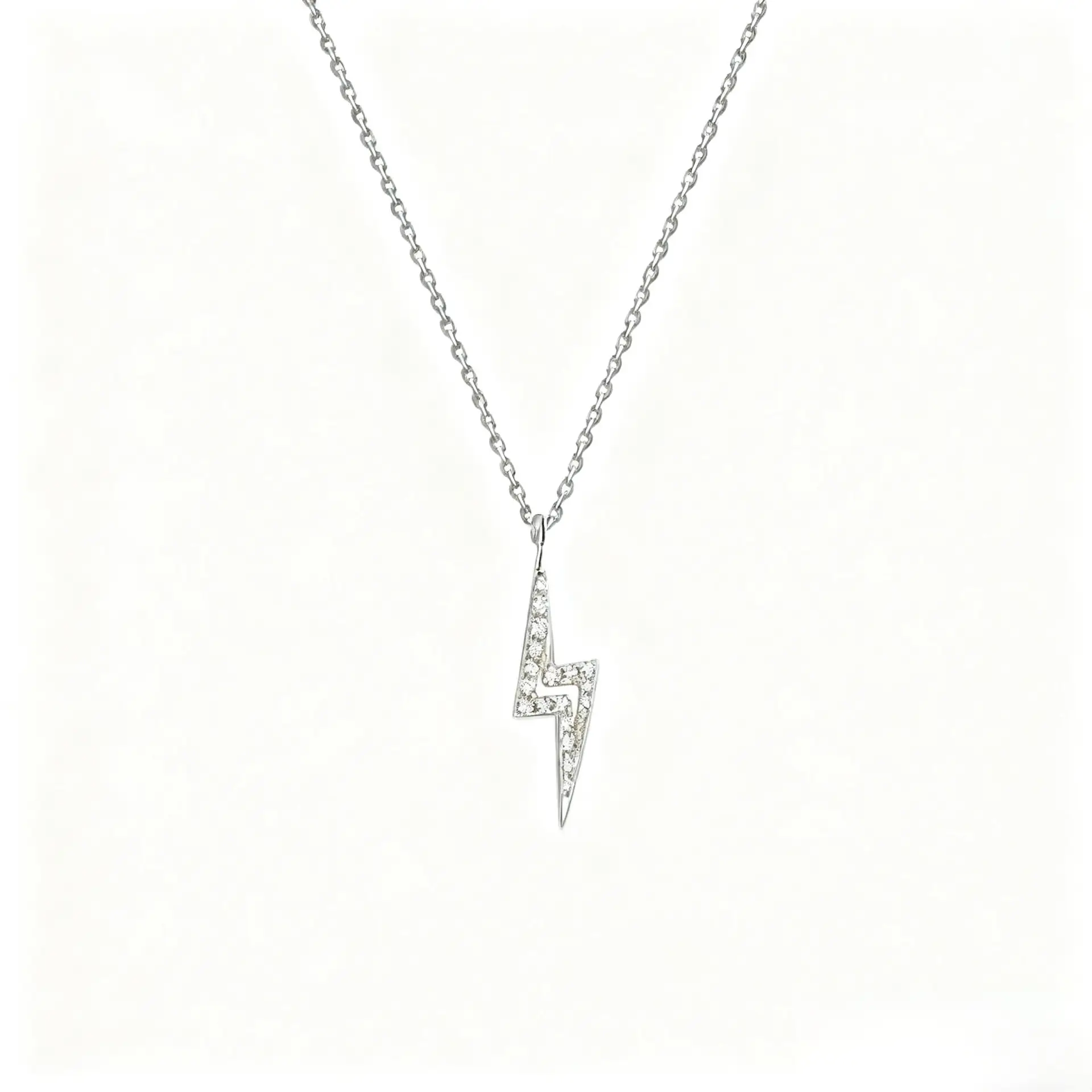 S925 Gold Lightning Necklace for Women - Image 2