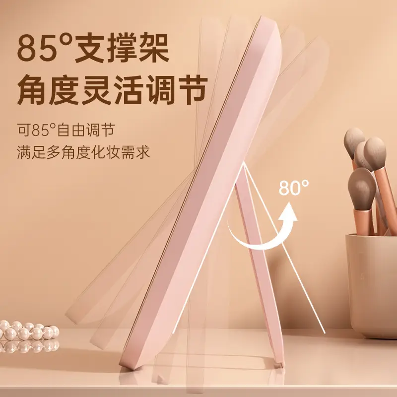 USB Rechargeable LED Makeup Mirror with Lamp - Image 5