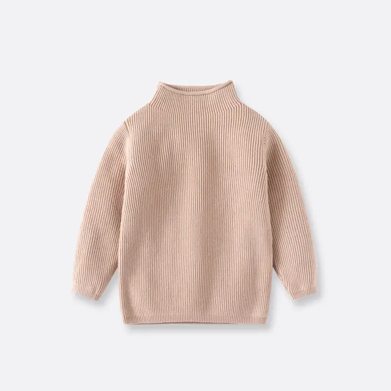 Baby's & Girls' Turtleneck Sweater Set in Blue, Red, Green, Beige - Image 6