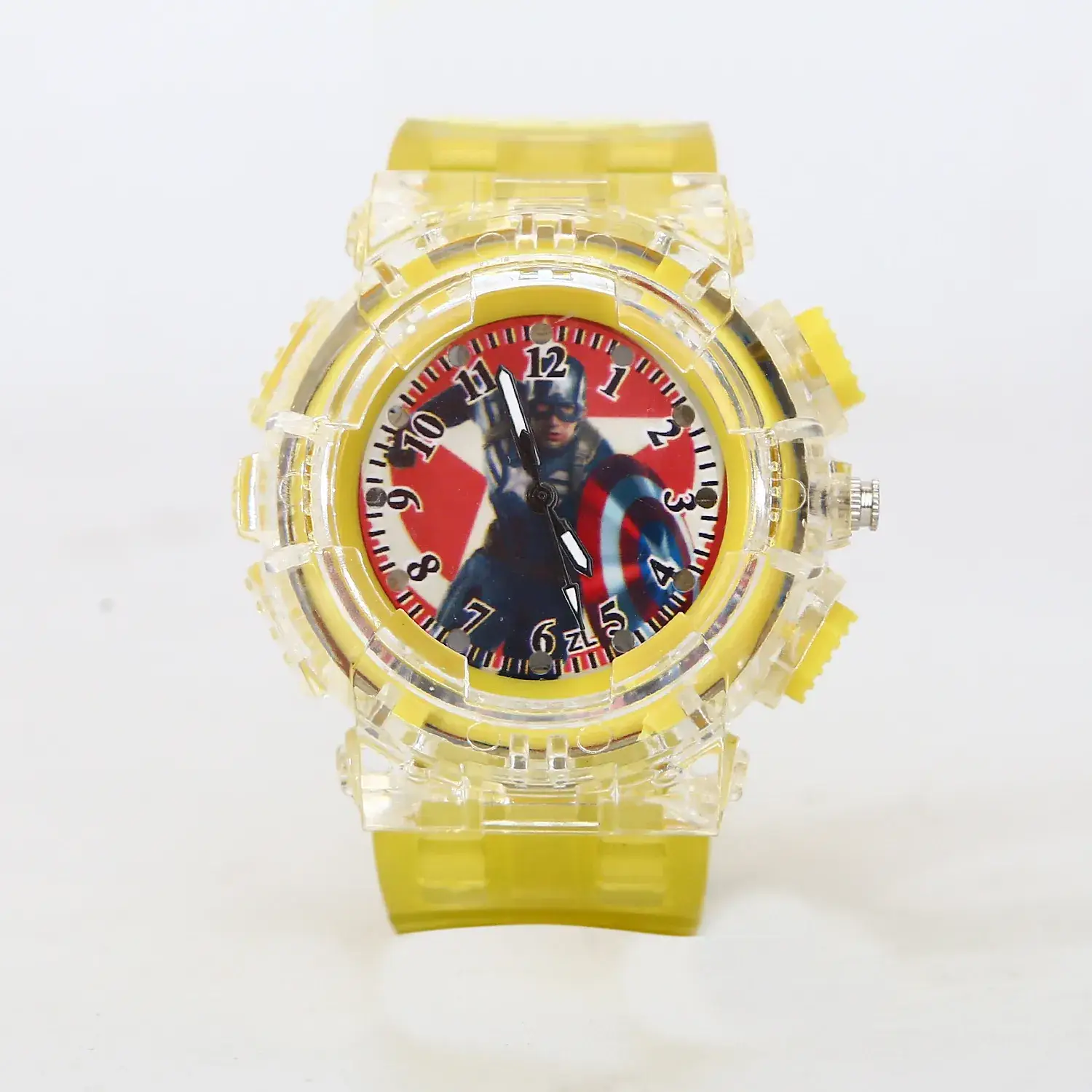 Captain America Anime Watch for Boys Blue Digital Quartz - Image 6