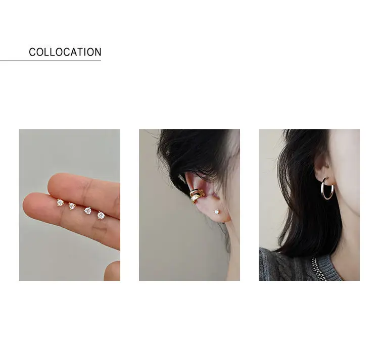 French Retro Blue Square Earrings 2022 — feature 3