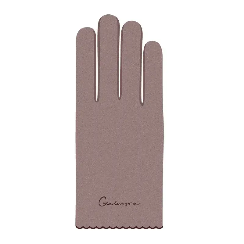 Women Winter Black Fleece Touch Screen Gloves - Image 15