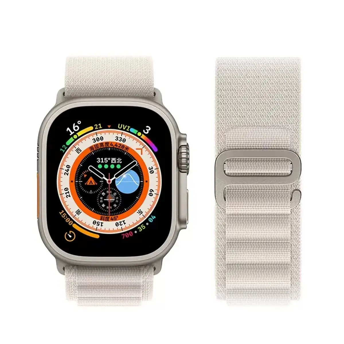 Pink Nylon Watch Strap for Apple Watch Ultra 8 - Image 13