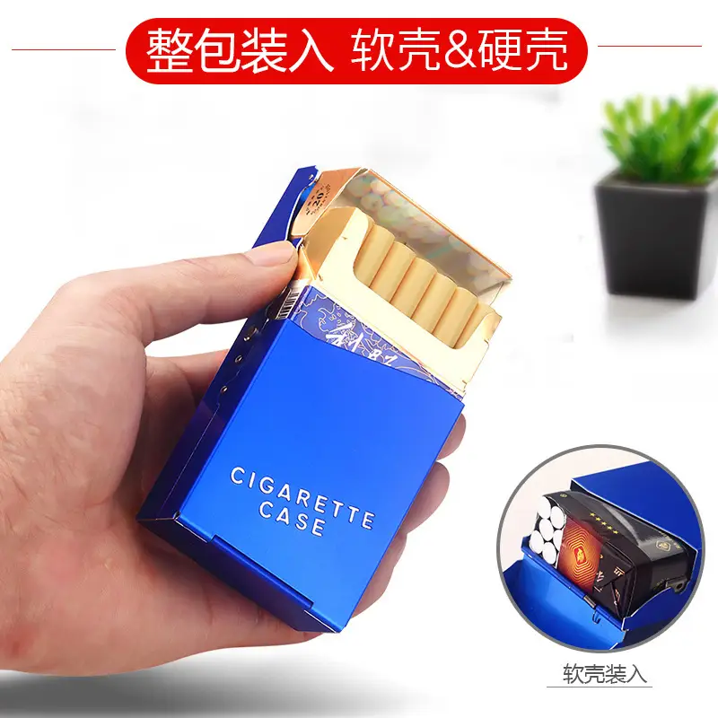 Dinghao Cigarette Box Blue Aluminum 200g Men's - Image 8