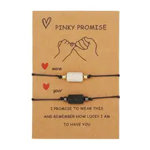 Best Bitches Card Bracelets Set of 2 European American Stainless Steel Love — feature 15