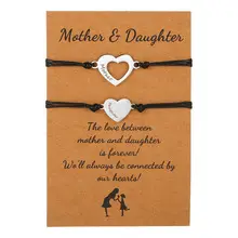 Best Bitches Card Bracelets Set of 2 European American Stainless Steel Love — feature 23