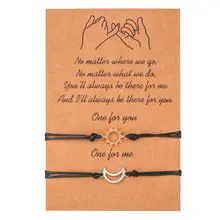 Best Bitches Card Bracelets Set of 2 European American Stainless Steel Love — feature 27