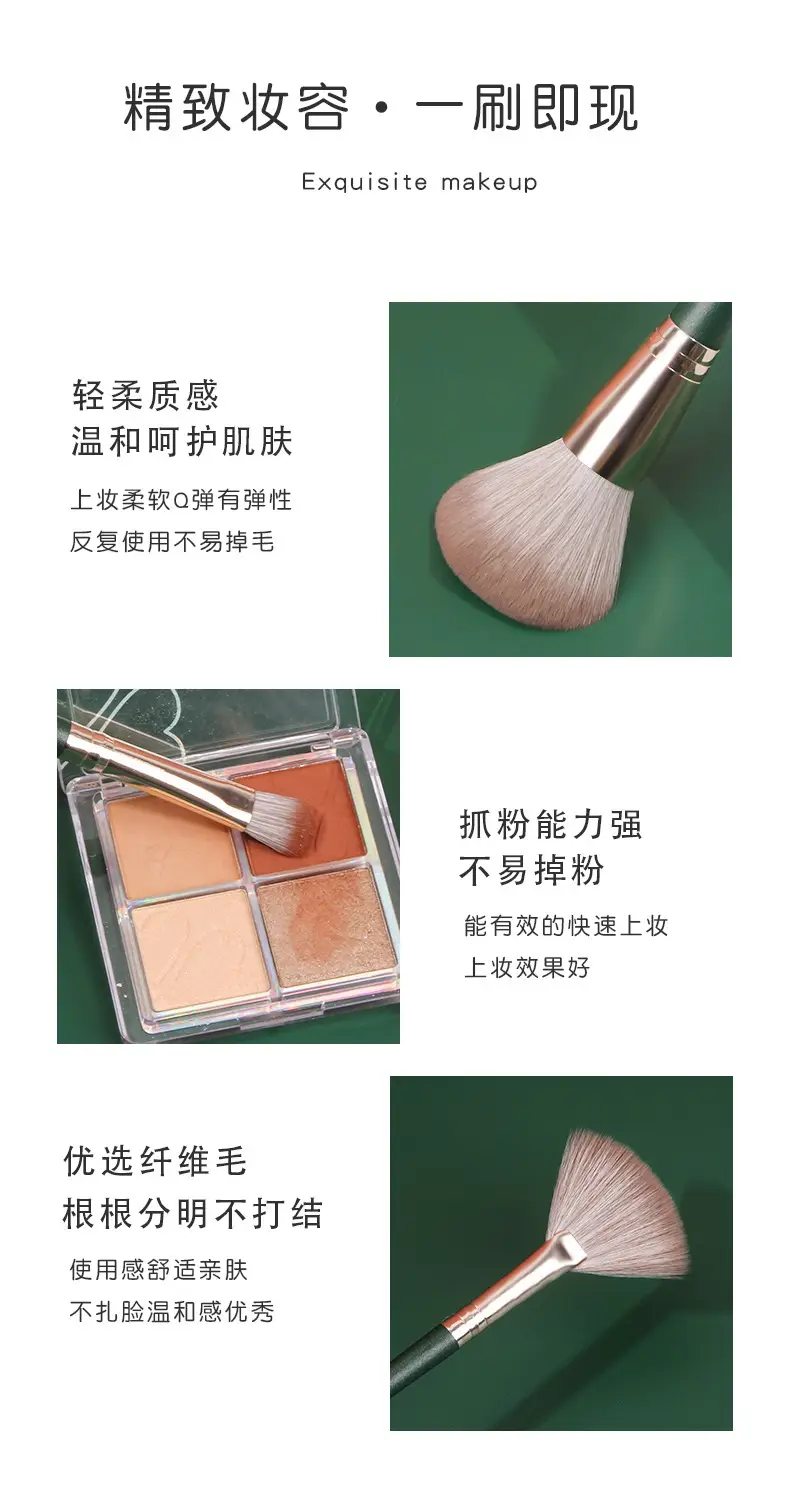 14-Piece Makeup Brush Set for Students & Professionals β feature 9