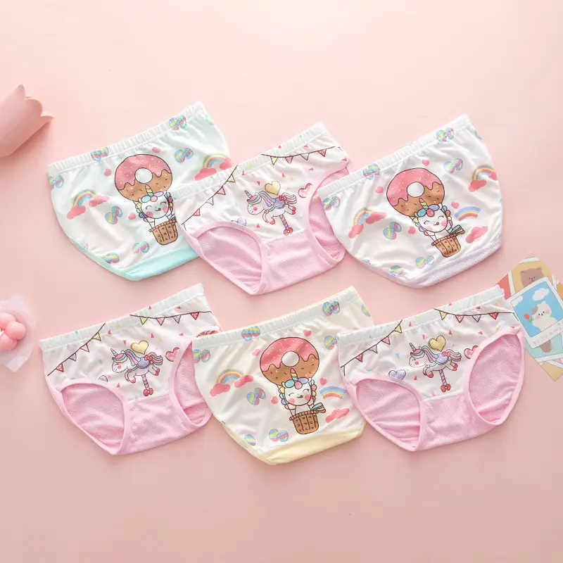 Girls Cute Underwear Modal Mesh Small Size Treasure Design - Image 17
