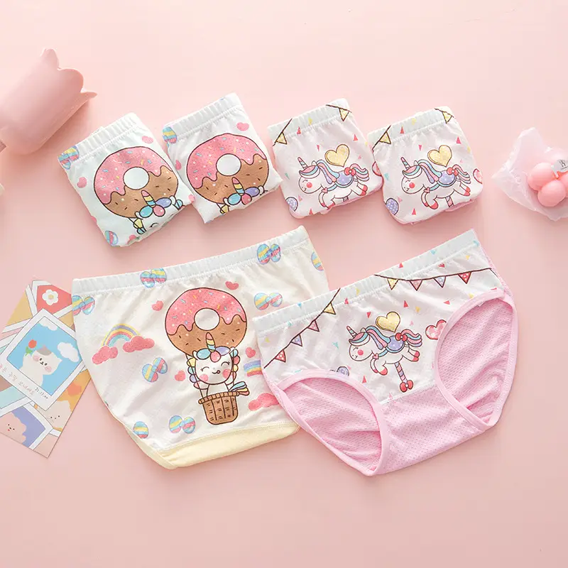 Girls Cute Underwear Modal Mesh Small Size Treasure Design - Image 19